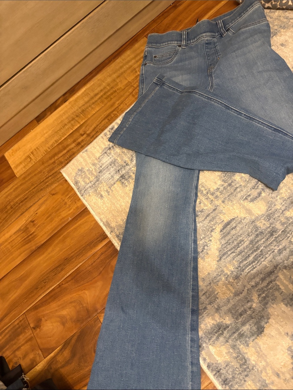 SPANX Light Blue Flare Jeans